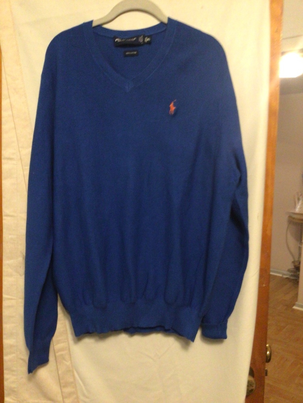 Polo golf Ralph Lauren 100% cotton with V neck sweater SZ DL